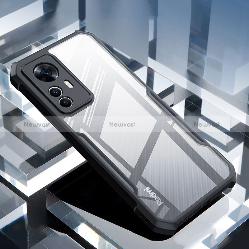 Ultra-thin Transparent TPU Soft Case T07 for Xiaomi Mi 12T Pro 5G Black