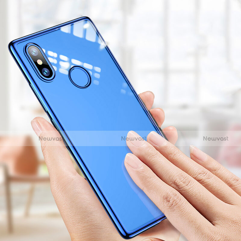 Ultra-thin Transparent TPU Soft Case T07 for Xiaomi Mi 8 SE Blue