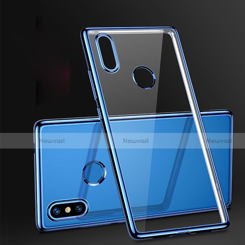 Ultra-thin Transparent TPU Soft Case T07 for Xiaomi Mi 8 SE Blue