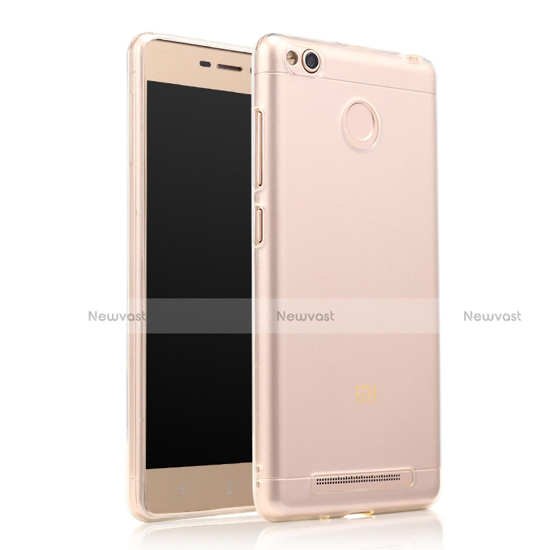 Ultra-thin Transparent TPU Soft Case T07 for Xiaomi Redmi 3X Clear