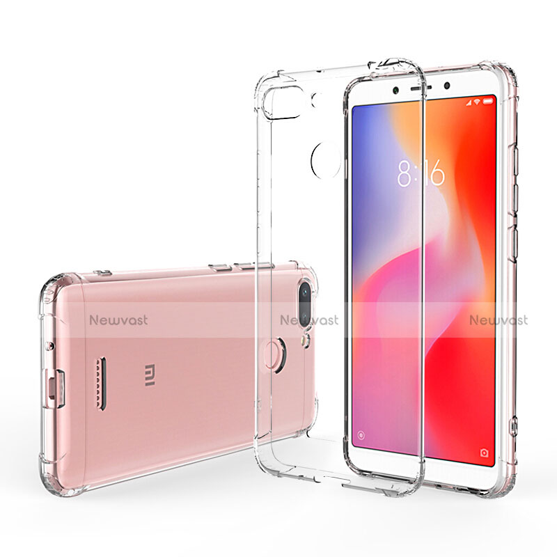 Ultra-thin Transparent TPU Soft Case T07 for Xiaomi Redmi 6 Clear