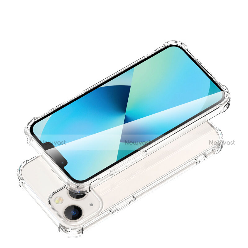 Ultra-thin Transparent TPU Soft Case T08 for Apple iPhone 13 Clear