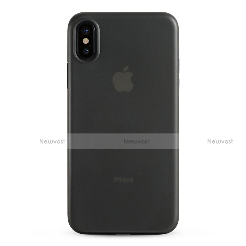 Ultra-thin Transparent TPU Soft Case T08 for Apple iPhone X Gray