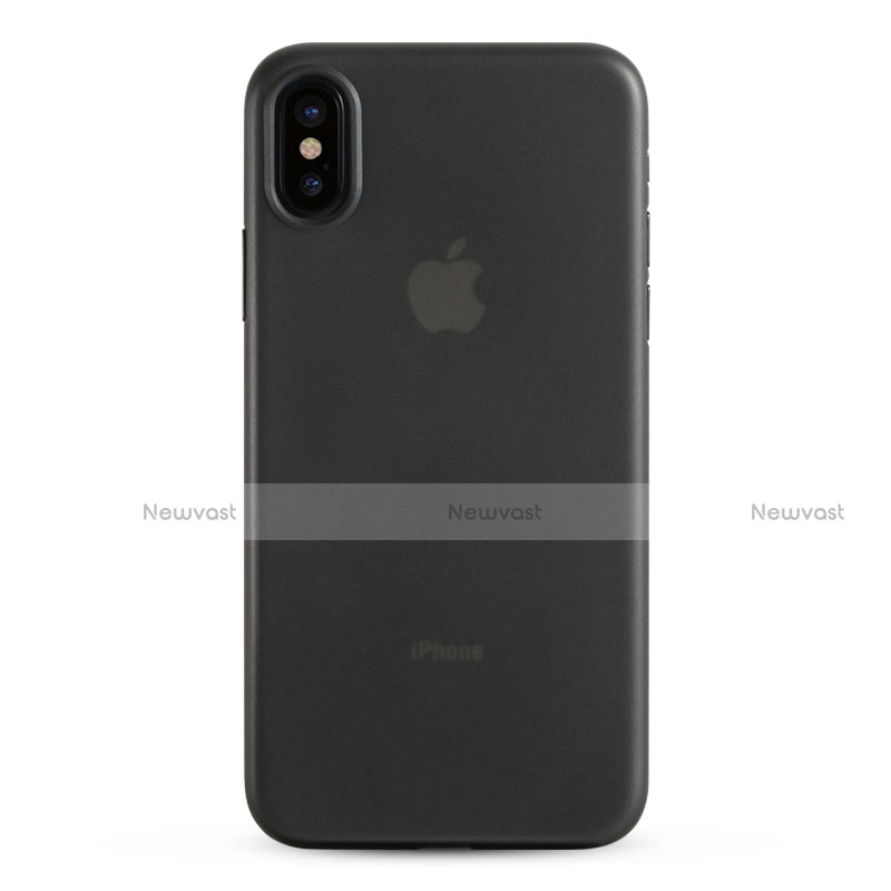 Ultra-thin Transparent TPU Soft Case T08 for Apple iPhone Xs Gray