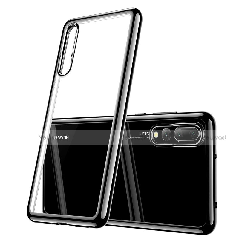 Ultra-thin Transparent TPU Soft Case T08 for Huawei P20 Pro Black