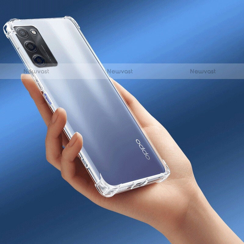 Ultra-thin Transparent TPU Soft Case T08 for Oppo A55 5G Clear