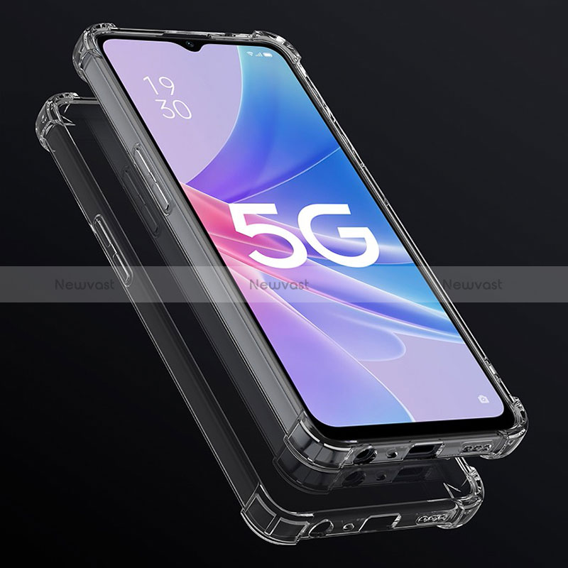 Ultra-thin Transparent TPU Soft Case T08 for Oppo A78 5G Clear