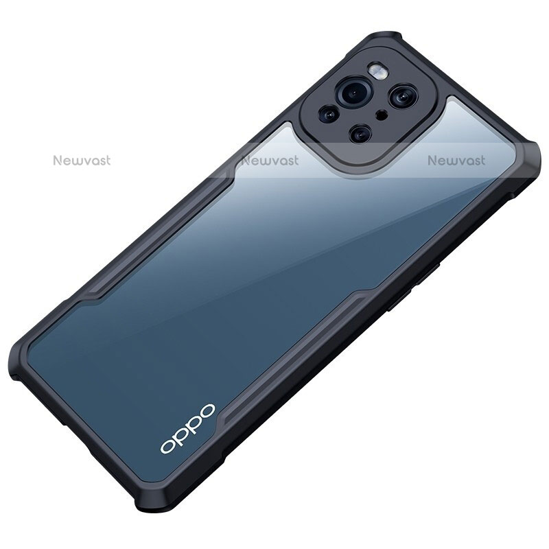 Ultra-thin Transparent TPU Soft Case T08 for Oppo Find X3 Pro 5G Black