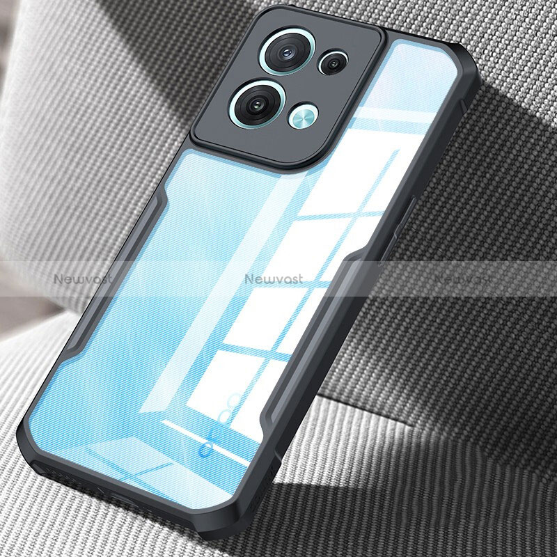 Ultra-thin Transparent TPU Soft Case T08 for Oppo Reno8 5G Black