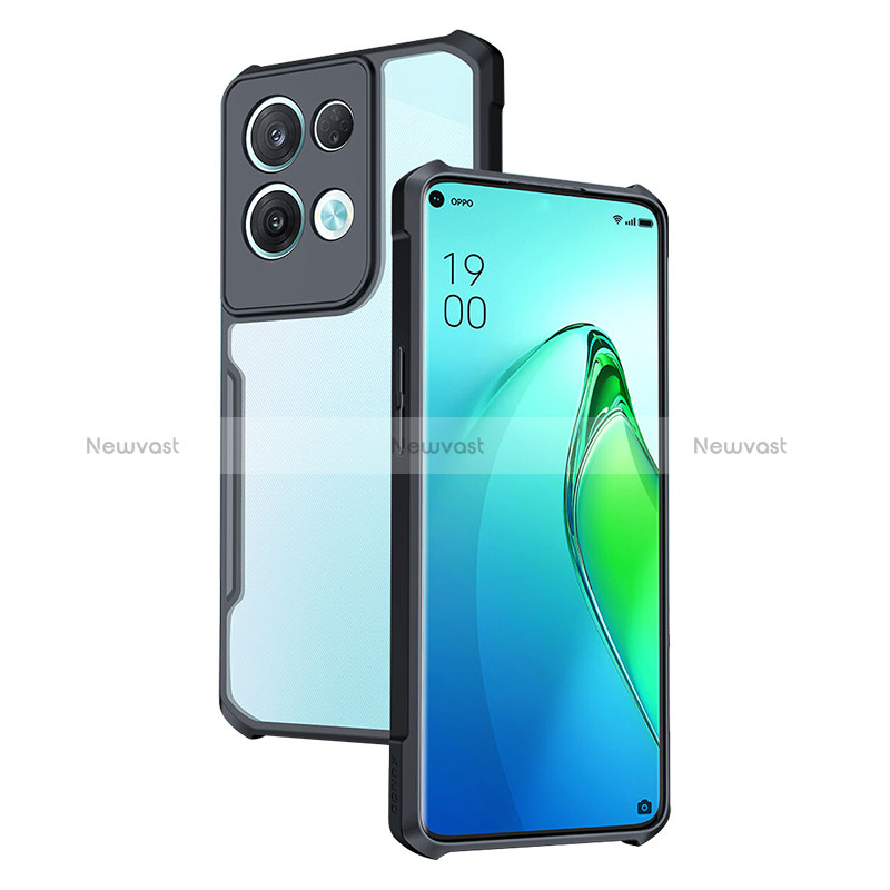 Ultra-thin Transparent TPU Soft Case T08 for Oppo Reno9 5G Black