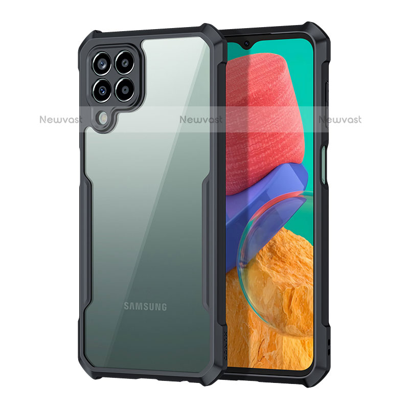 Ultra-thin Transparent TPU Soft Case T08 for Samsung Galaxy A12 Black