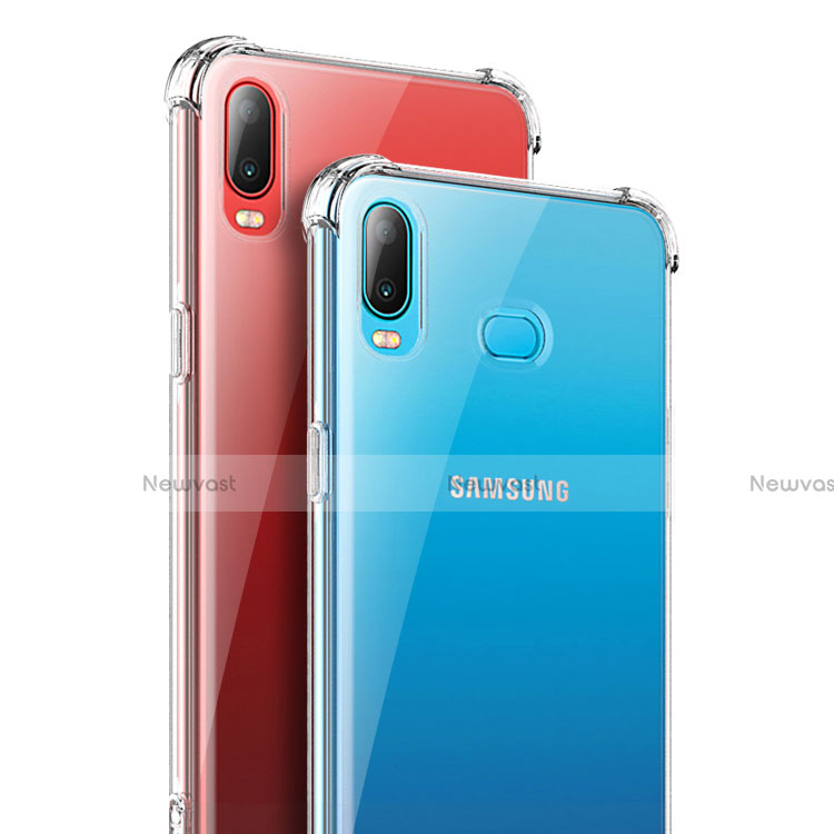 Ultra-thin Transparent TPU Soft Case T08 for Samsung Galaxy A6s Clear