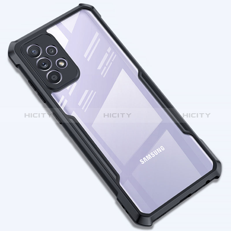 Ultra-thin Transparent TPU Soft Case T08 for Samsung Galaxy A72 4G Black