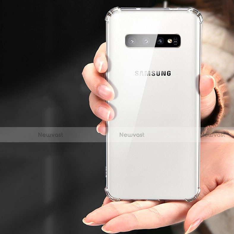 Ultra-thin Transparent TPU Soft Case T08 for Samsung Galaxy S10 Plus Clear