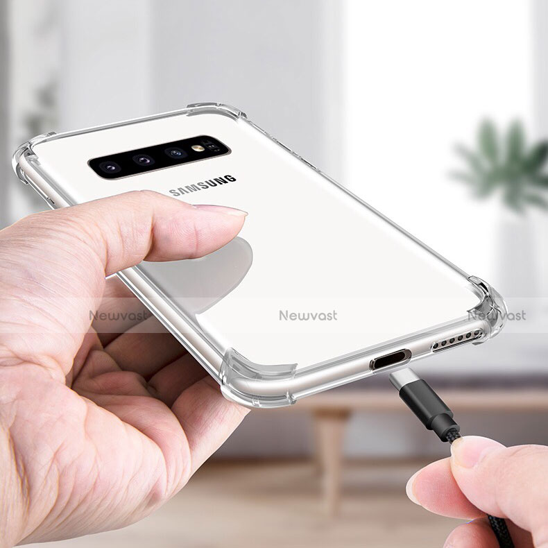 Ultra-thin Transparent TPU Soft Case T08 for Samsung Galaxy S10 Plus Clear
