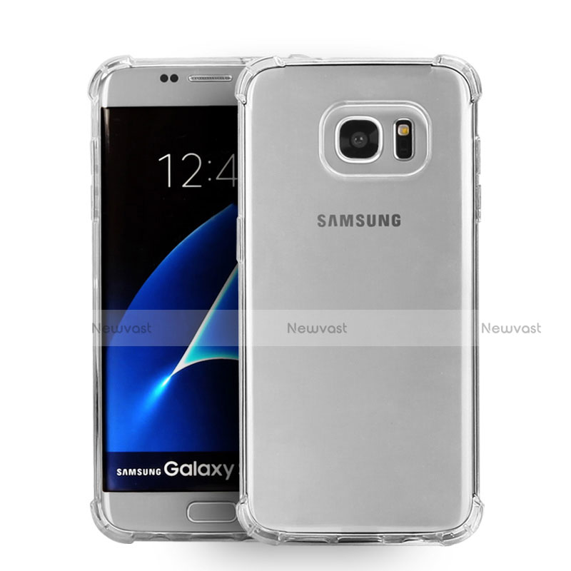 Ultra-thin Transparent TPU Soft Case T08 for Samsung Galaxy S7 Edge G935F Clear