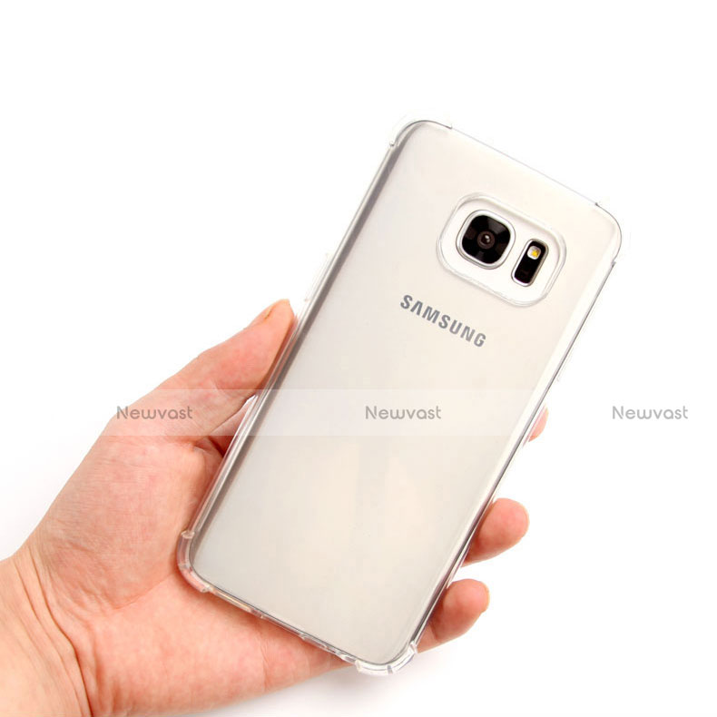 Ultra-thin Transparent TPU Soft Case T08 for Samsung Galaxy S7 Edge G935F Clear