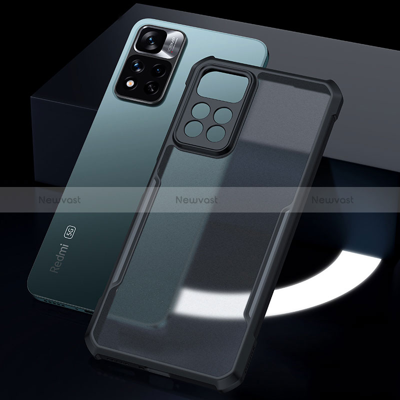 Ultra-thin Transparent TPU Soft Case T08 for Xiaomi Mi 11i 5G (2022) Black