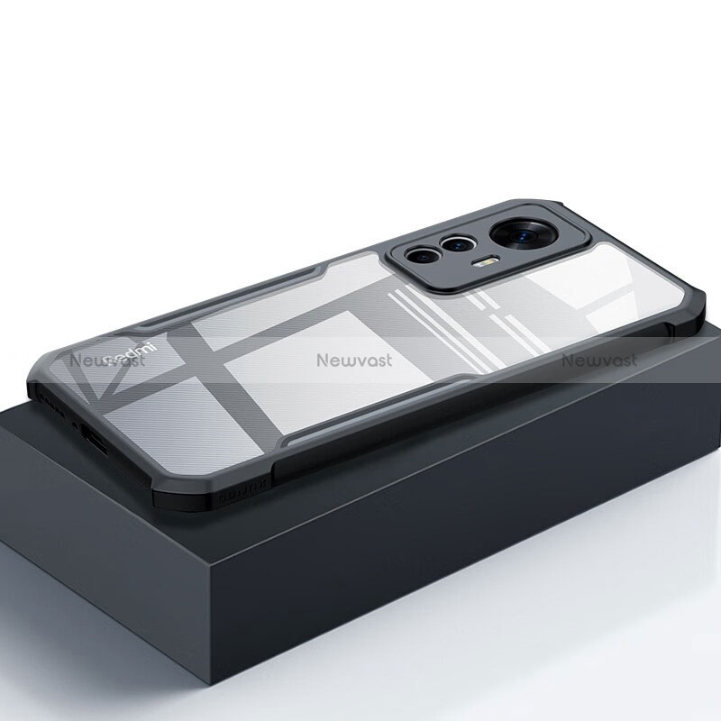 Ultra-thin Transparent TPU Soft Case T08 for Xiaomi Mi 12T 5G Black