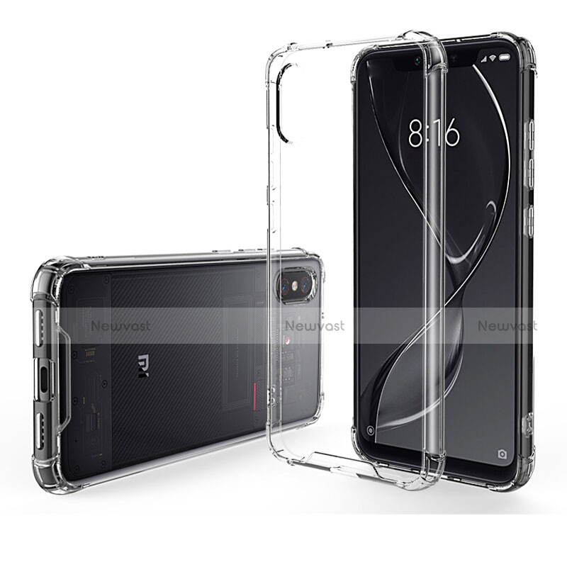 Ultra-thin Transparent TPU Soft Case T08 for Xiaomi Mi 8 Explorer Clear