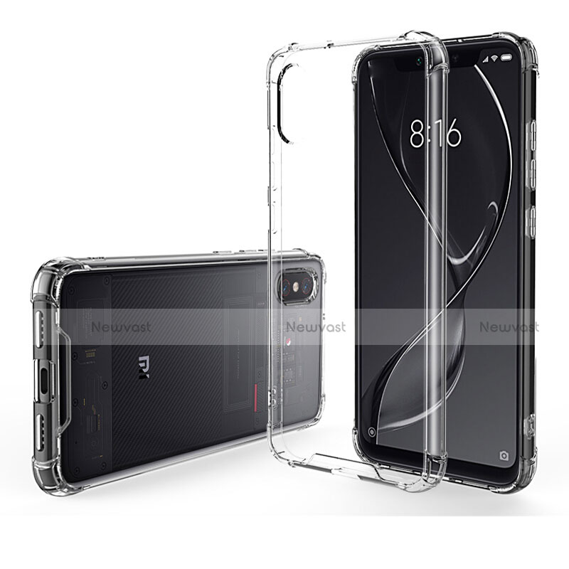 Ultra-thin Transparent TPU Soft Case T08 for Xiaomi Mi 8 Pro Global Version Clear