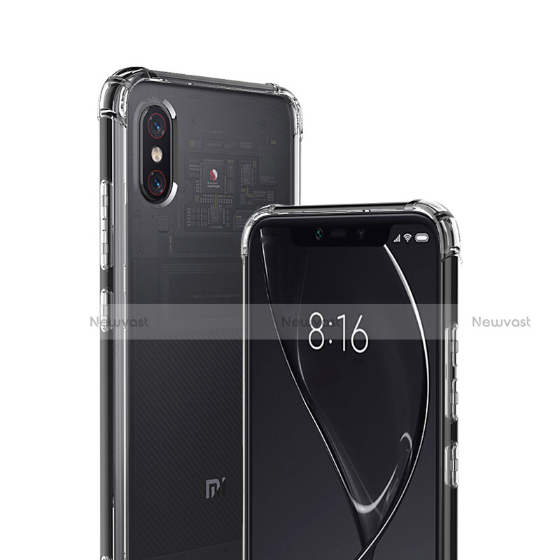 Ultra-thin Transparent TPU Soft Case T08 for Xiaomi Mi 8 Pro Global Version Clear