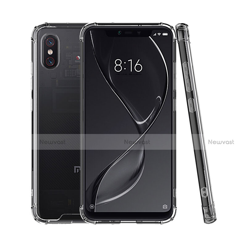 Ultra-thin Transparent TPU Soft Case T08 for Xiaomi Mi 8 Pro Global Version Clear