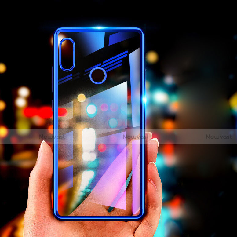 Ultra-thin Transparent TPU Soft Case T08 for Xiaomi Mi 8 SE Blue