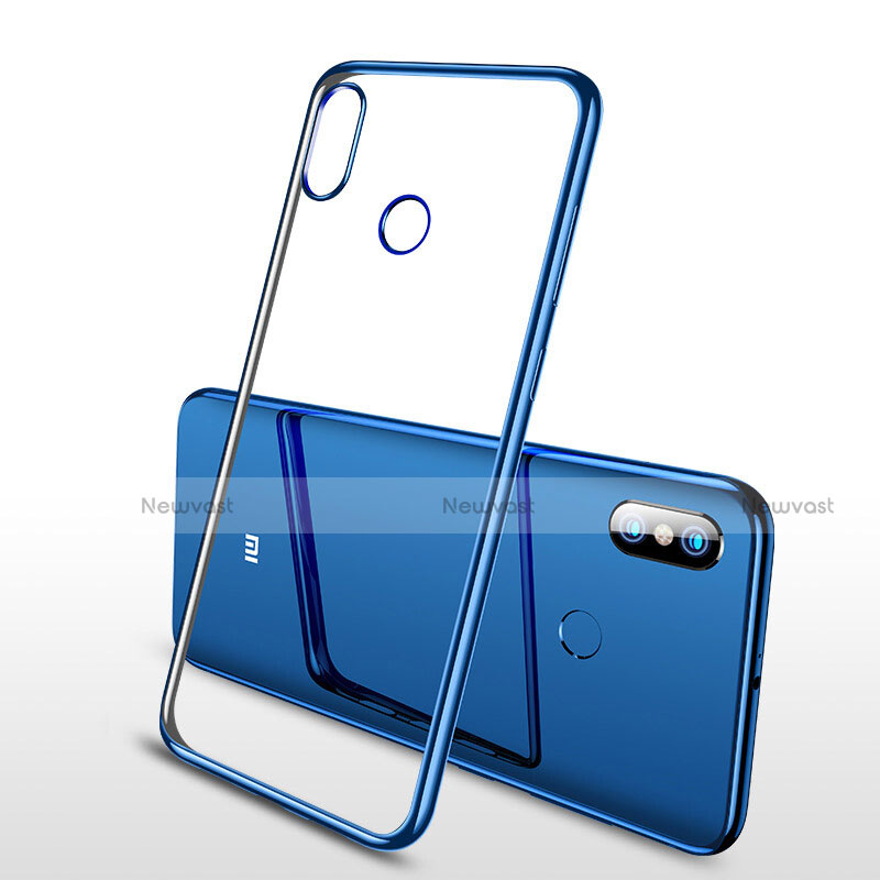 Ultra-thin Transparent TPU Soft Case T08 for Xiaomi Mi 8 SE Blue