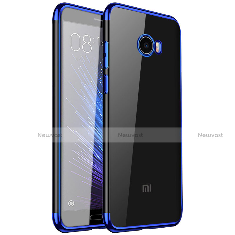 Ultra-thin Transparent TPU Soft Case T08 for Xiaomi Mi Note 2 Blue