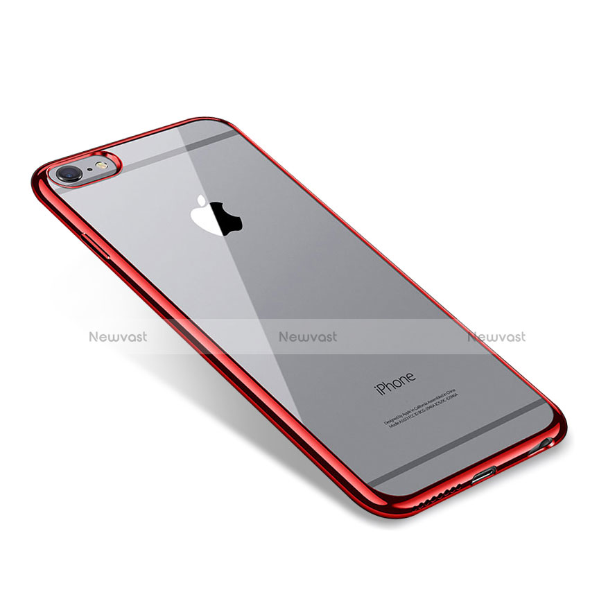 Ultra-thin Transparent TPU Soft Case T09 for Apple iPhone 6S Plus Red