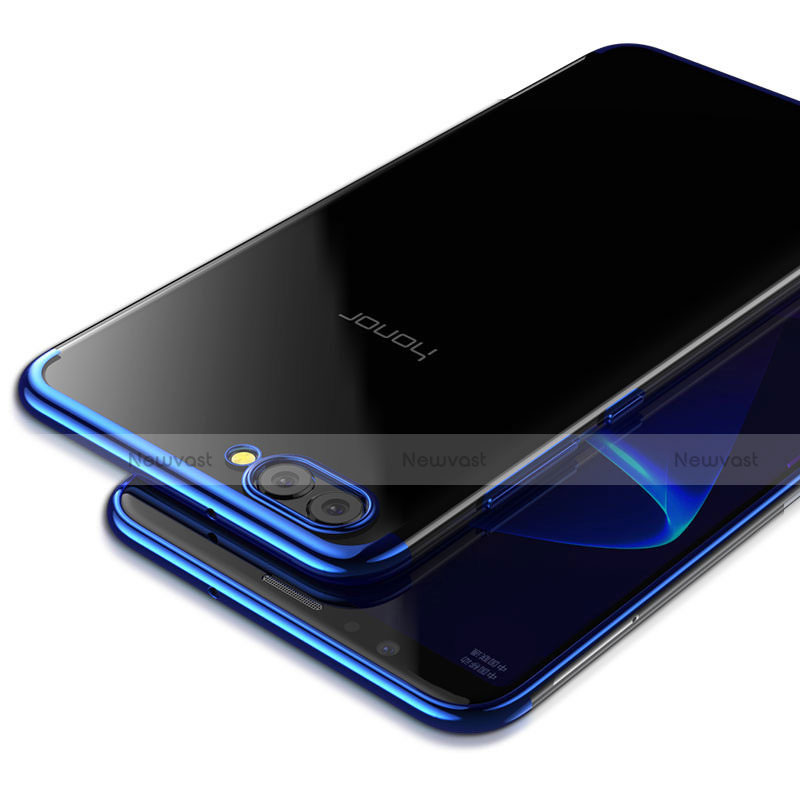 Ultra-thin Transparent TPU Soft Case T09 for Huawei Honor V10 Blue