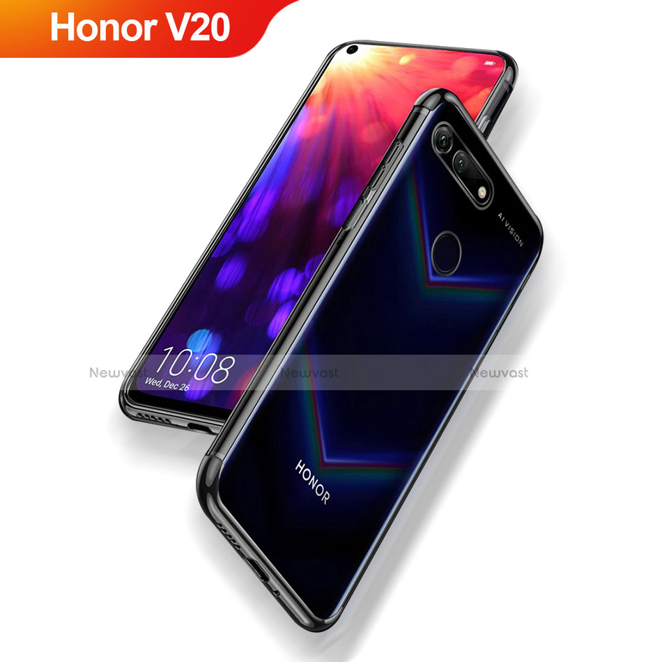 Ultra-thin Transparent TPU Soft Case T09 for Huawei Honor View 20 Black