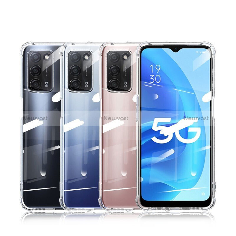 Ultra-thin Transparent TPU Soft Case T09 for Oppo A53s 5G Clear