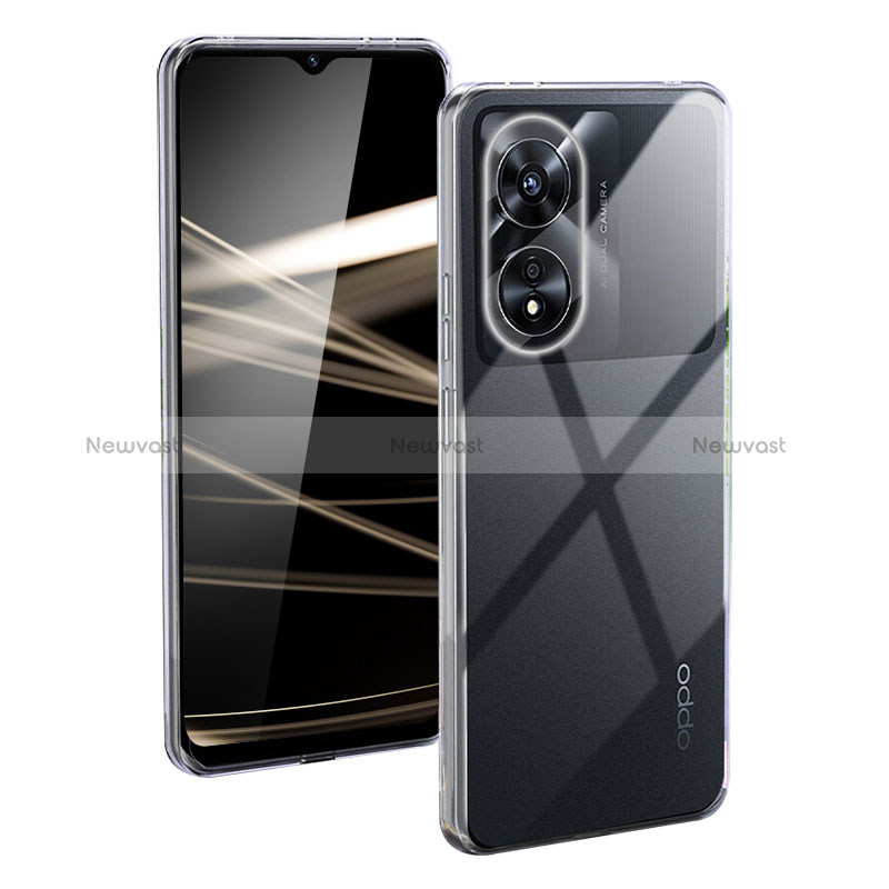 Ultra-thin Transparent TPU Soft Case T09 for Oppo A78 5G Clear