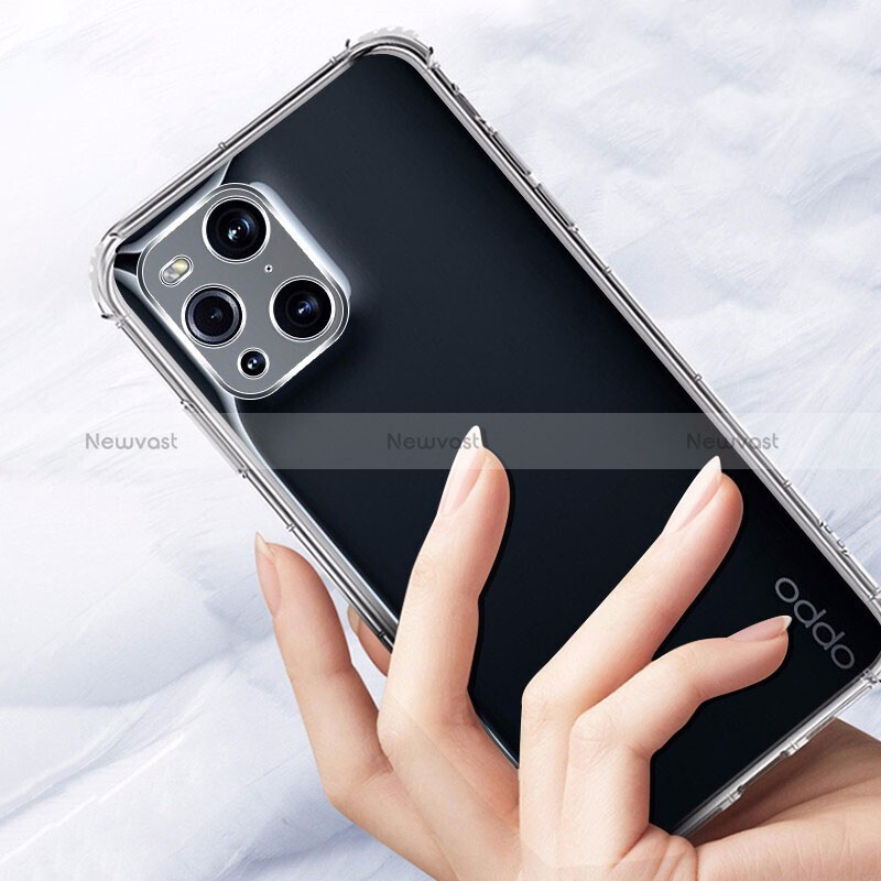 Ultra-thin Transparent TPU Soft Case T09 for Oppo Find X3 5G Clear