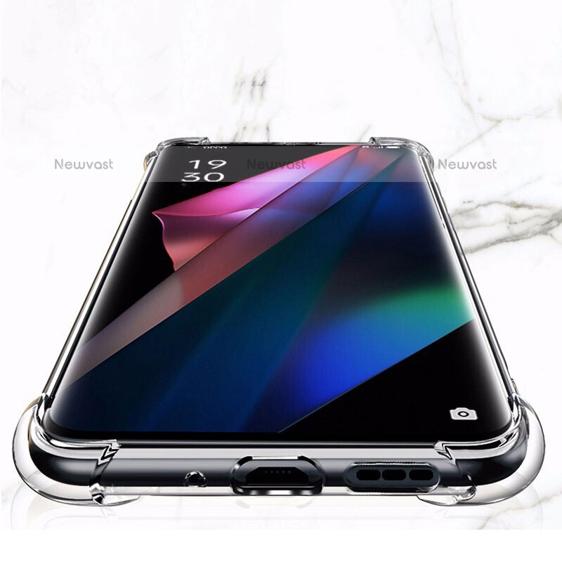 Ultra-thin Transparent TPU Soft Case T09 for Oppo Find X3 Pro 5G Clear