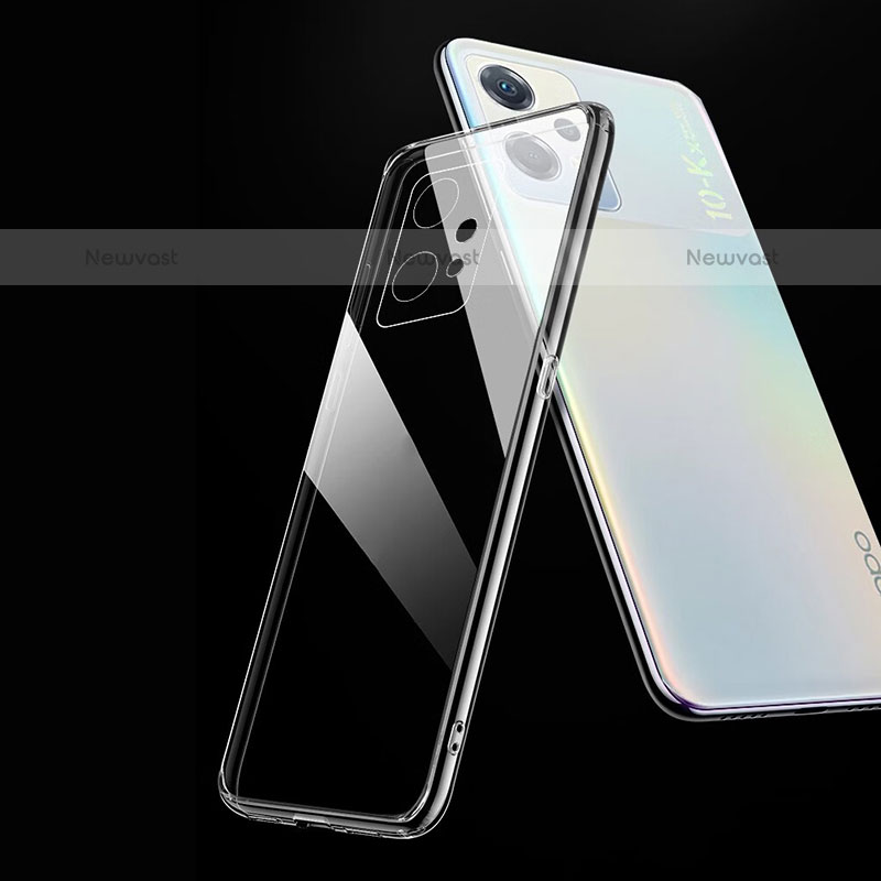 Ultra-thin Transparent TPU Soft Case T09 for Oppo K10X 5G Clear