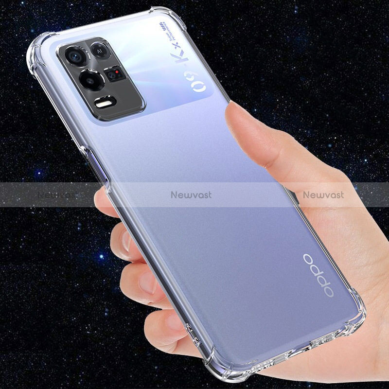 Ultra-thin Transparent TPU Soft Case T09 for Oppo K9X 5G Clear