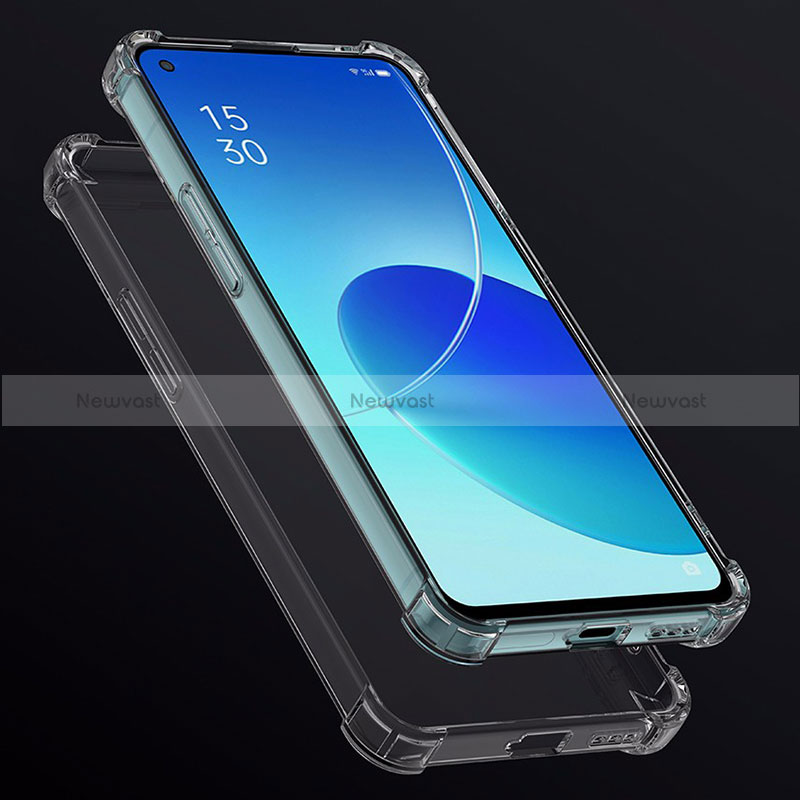 Ultra-thin Transparent TPU Soft Case T09 for Oppo Reno6 Pro 5G India Clear