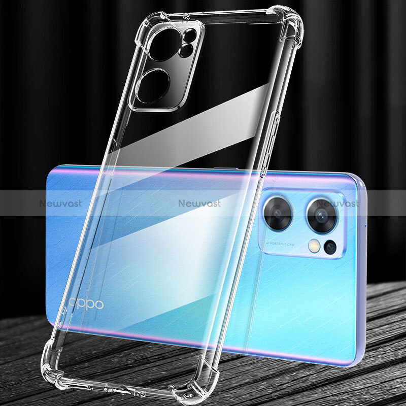 Ultra-thin Transparent TPU Soft Case T09 for Oppo Reno7 SE 5G Clear