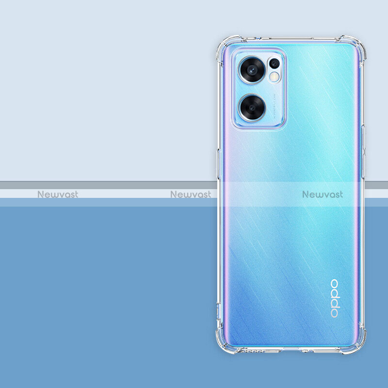Ultra-thin Transparent TPU Soft Case T09 for Oppo Reno7 SE 5G Clear