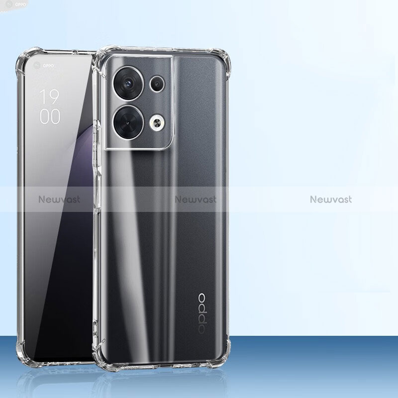 Ultra-thin Transparent TPU Soft Case T09 for Oppo Reno8 Pro 5G Clear