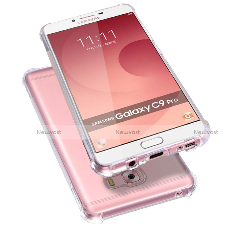 Ultra-thin Transparent TPU Soft Case T09 for Samsung Galaxy C9 Pro C9000 Clear