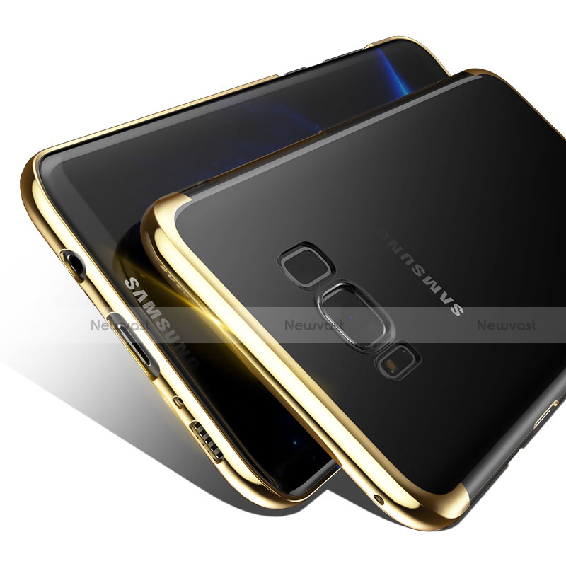 Ultra-thin Transparent TPU Soft Case T09 for Samsung Galaxy S8 Plus Gold