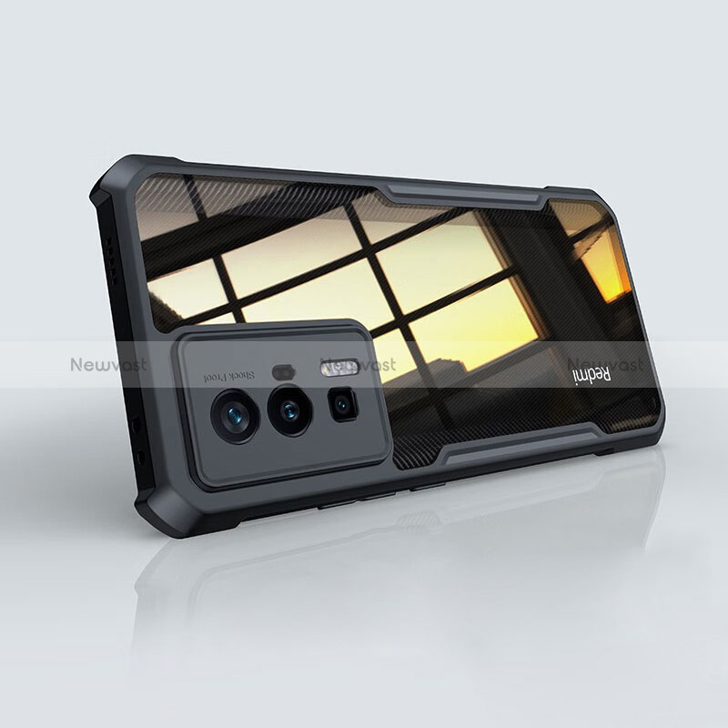 Ultra-thin Transparent TPU Soft Case T09 for Xiaomi Poco F5 Pro 5G Black