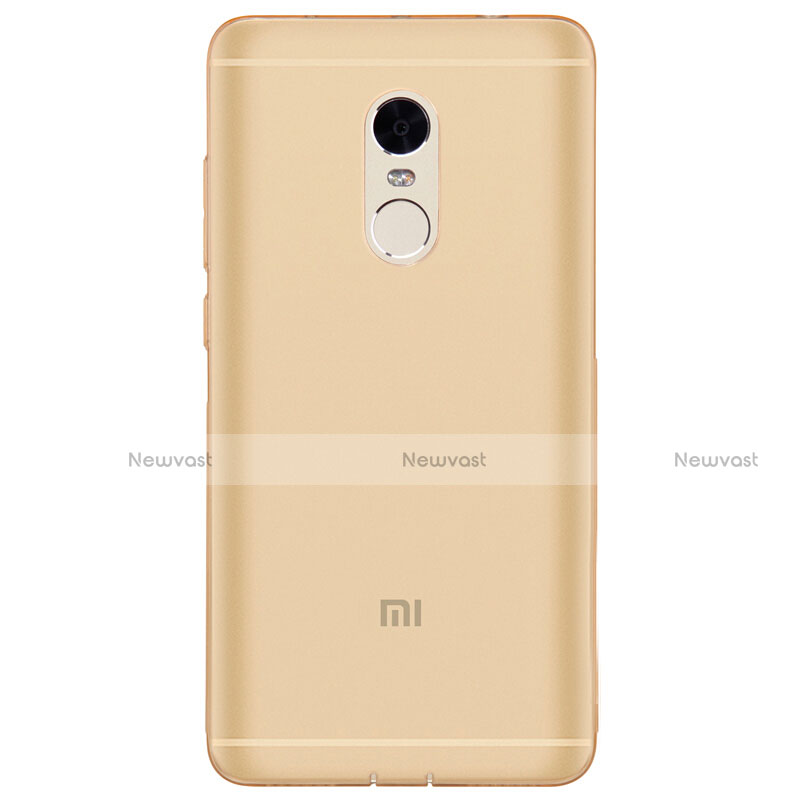 Ultra-thin Transparent TPU Soft Case T09 for Xiaomi Redmi Note 4 Standard Edition Gold