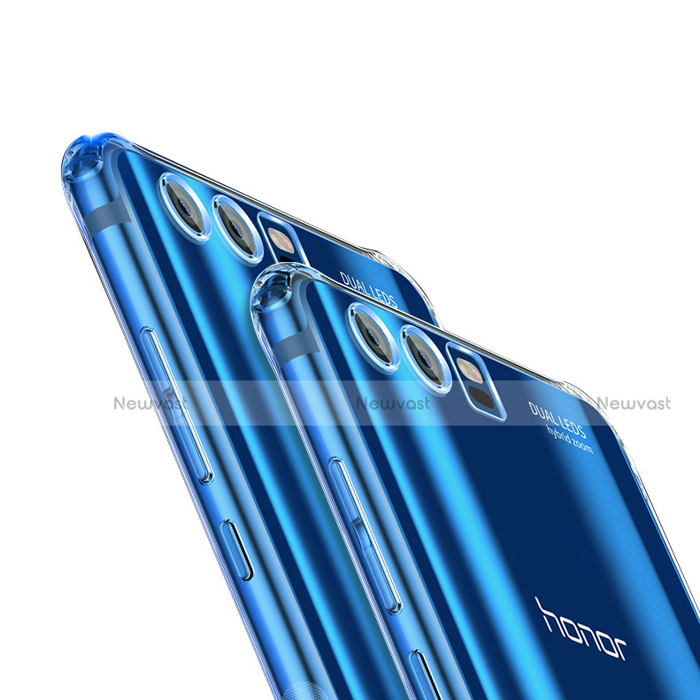 Ultra-thin Transparent TPU Soft Case T10 for Huawei Honor 9 Premium Silver