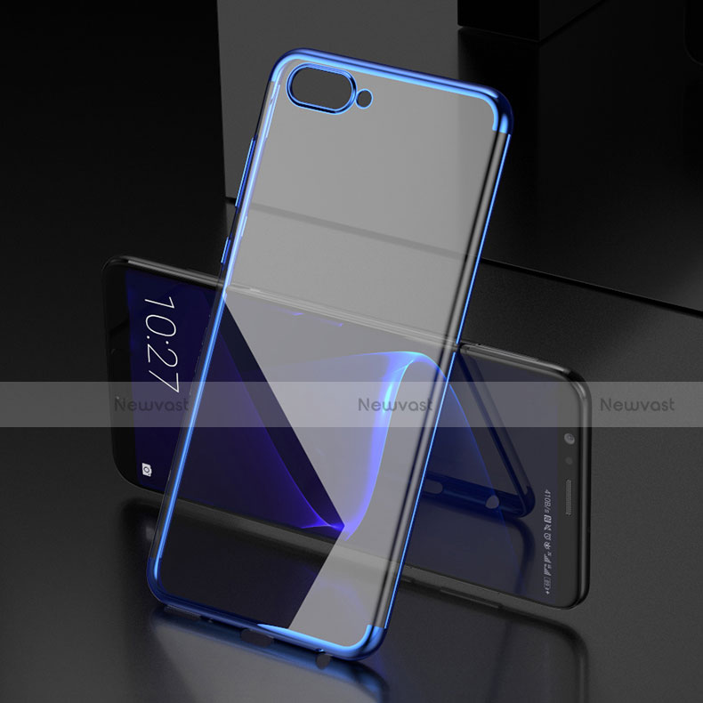 Ultra-thin Transparent TPU Soft Case T10 for Huawei Honor V10 Blue