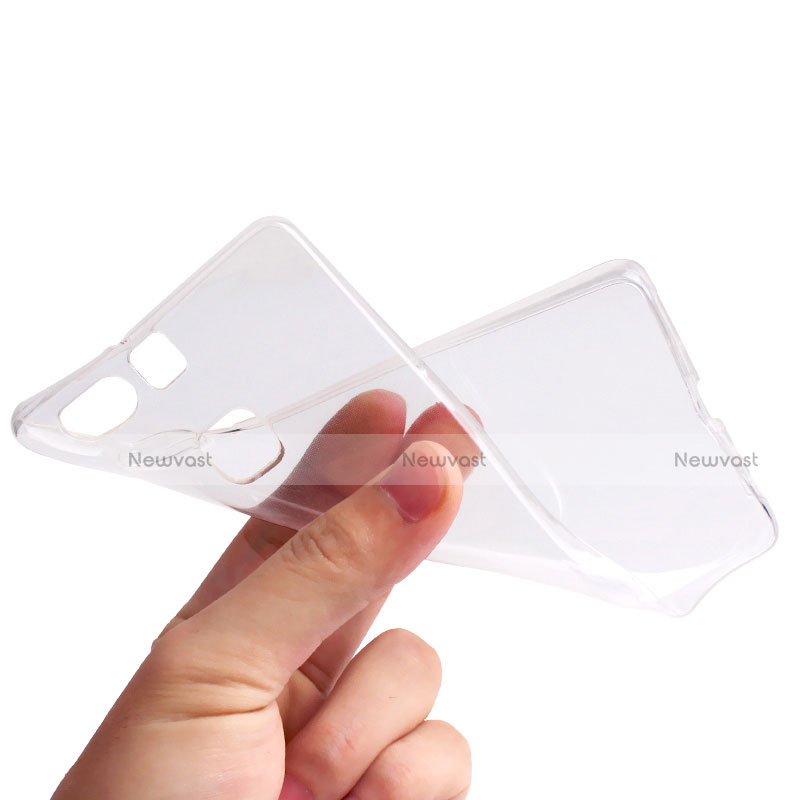 Ultra-thin Transparent TPU Soft Case T10 for Huawei P9 Plus Clear